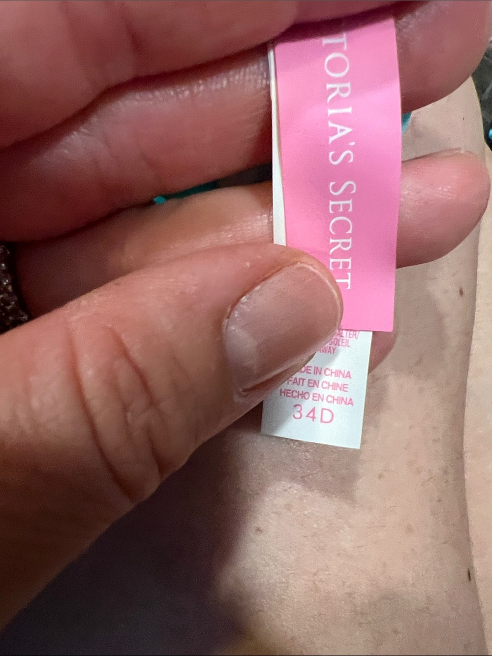 Victoria’s Secret Aqua Halter Bikini Top - Picture 3 of 3